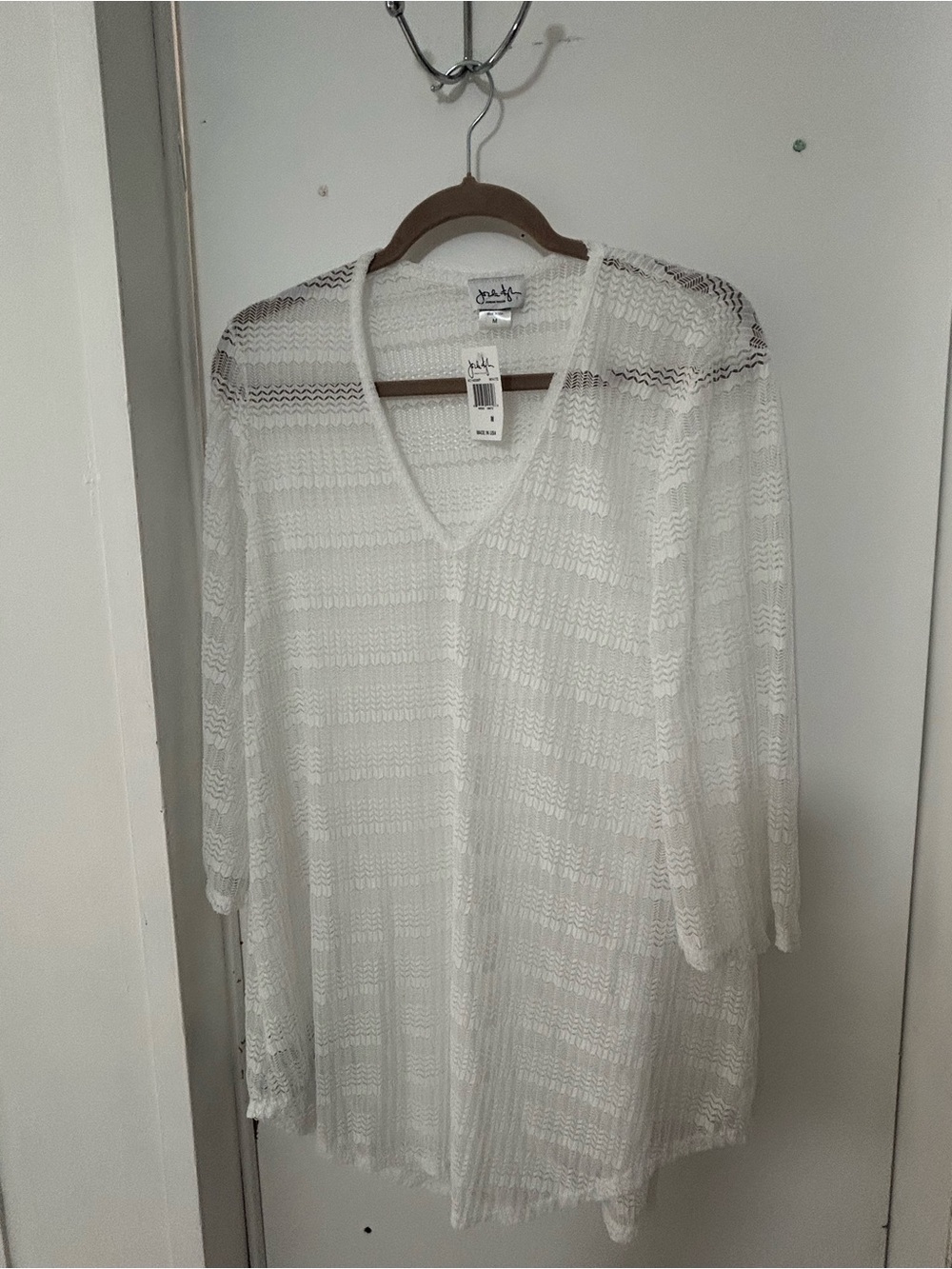 Jordan Taylor White Waffle Knit Pants - Picture 6 of 9
